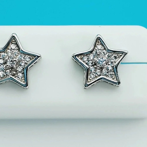 925 Sterling Silver CZ Beautiful Earrings for Women, 1USPAR4205 - Picture 8 of 10